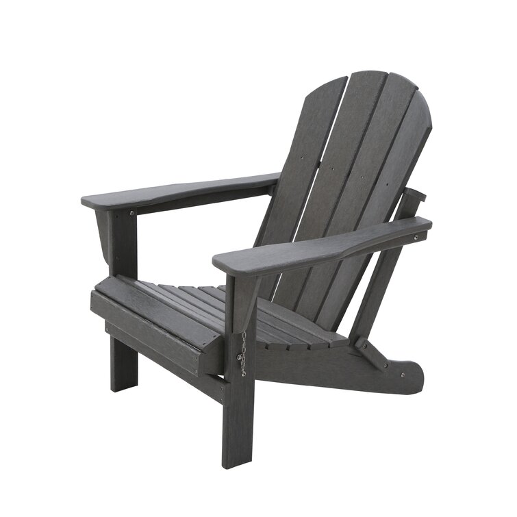 Longshore Tides Benefiel Plastic Resin Folding Adirondack Chair   Resin Folding Adirondack Chair 